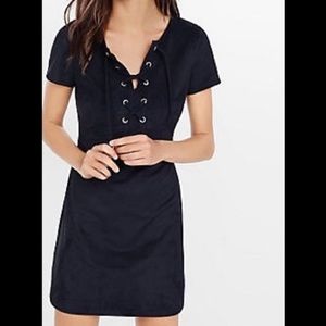 Express suede dress